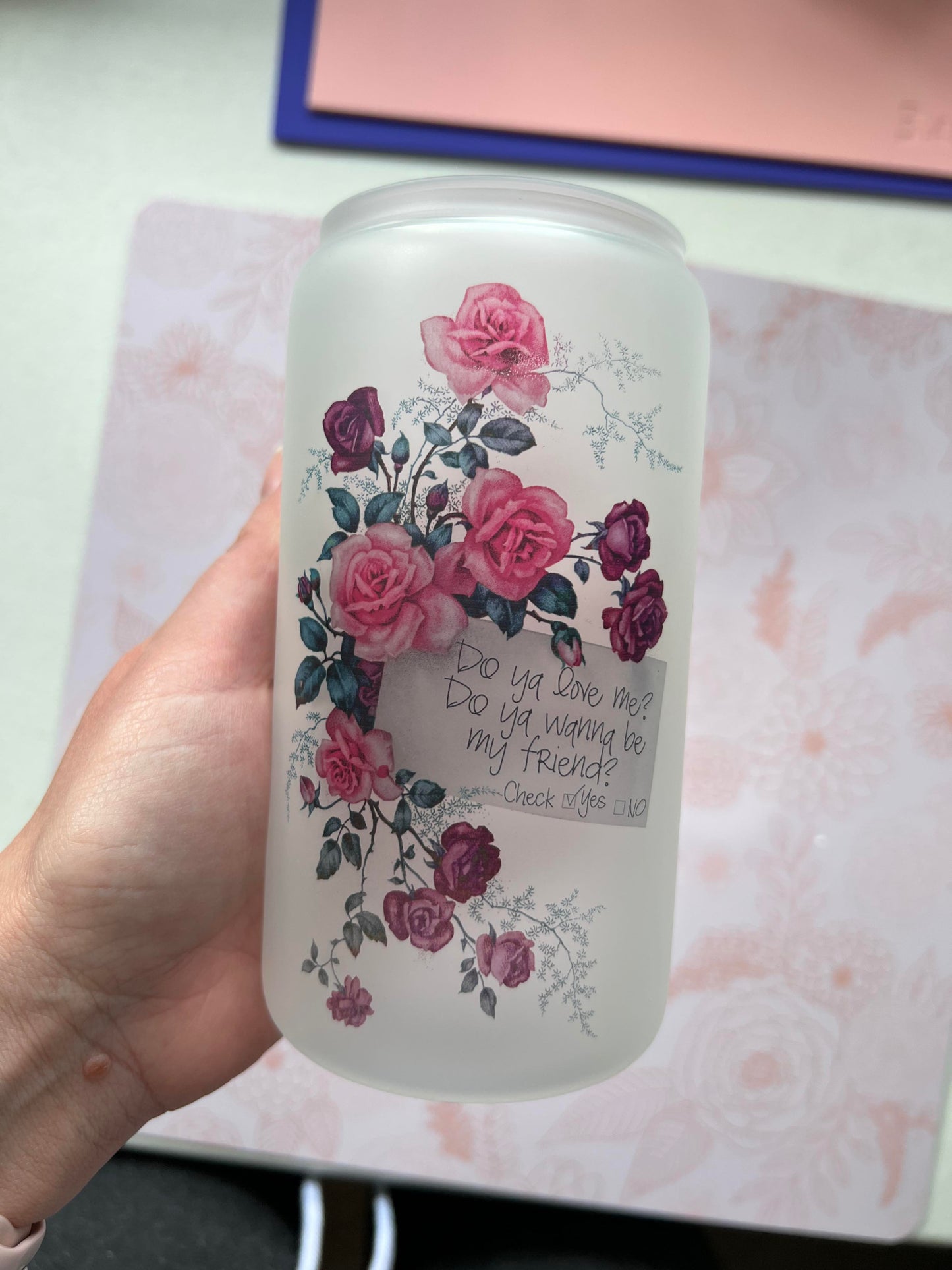 Check Yes or No (glass can)