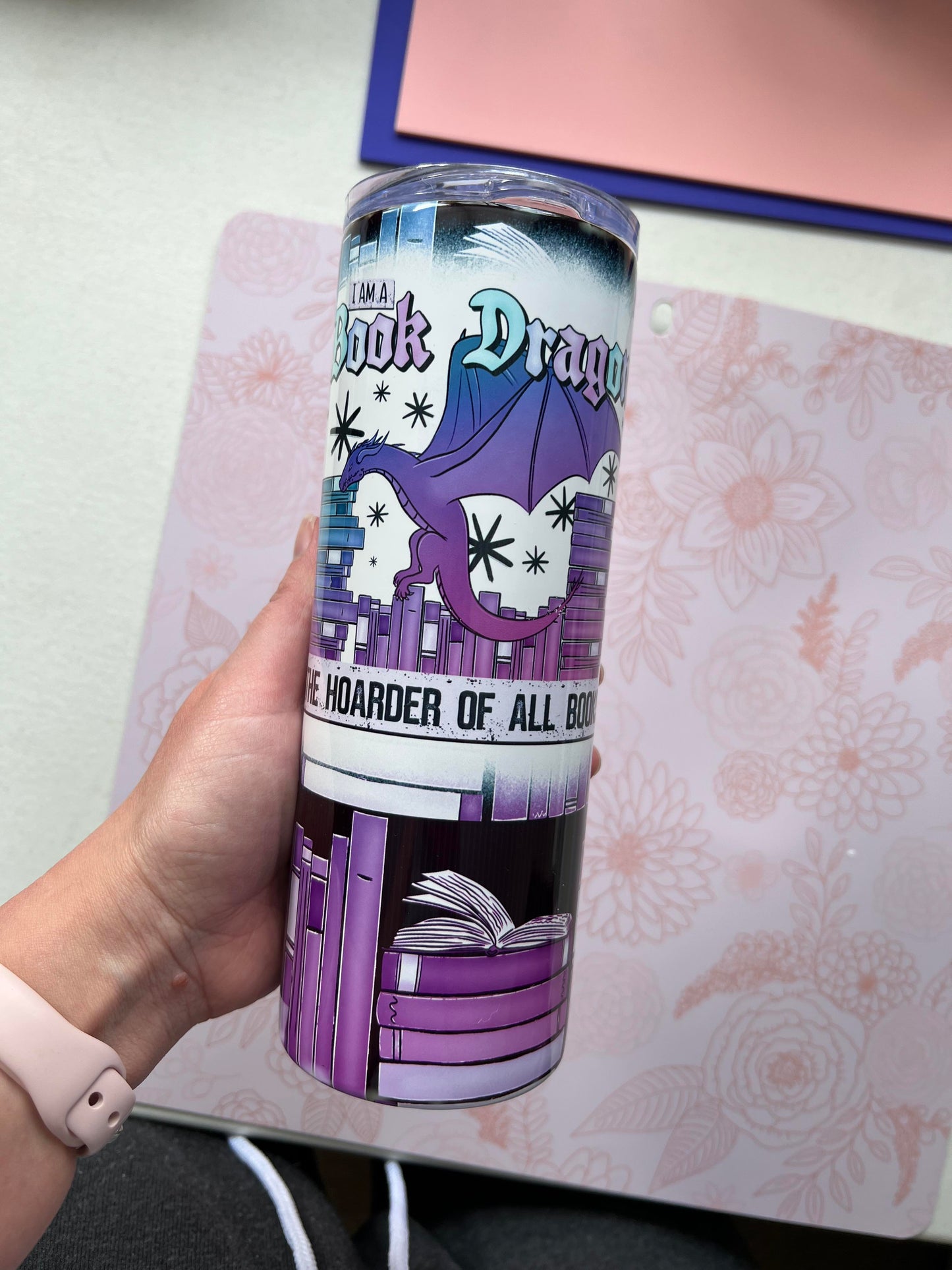 I'm a Book Dragon (tumbler)