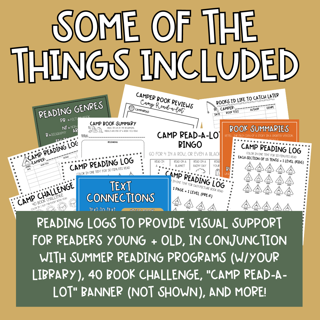 Camp Read-A-Lot Summer Activities