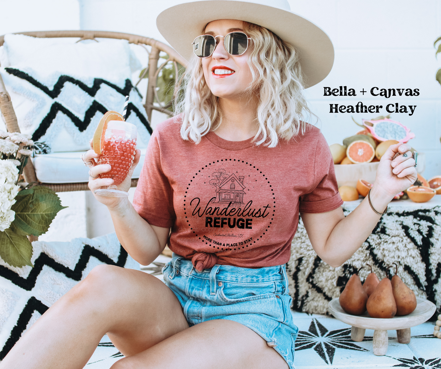 Wanderlust Refuge Logo Tee (Bella + Canvas)