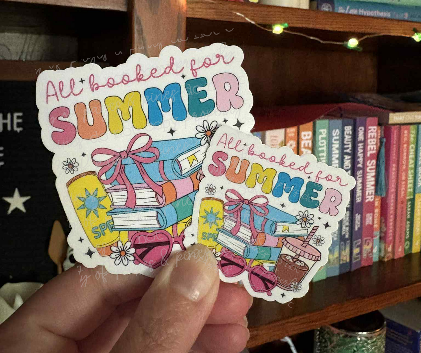 All Booked For Summer (sticker)