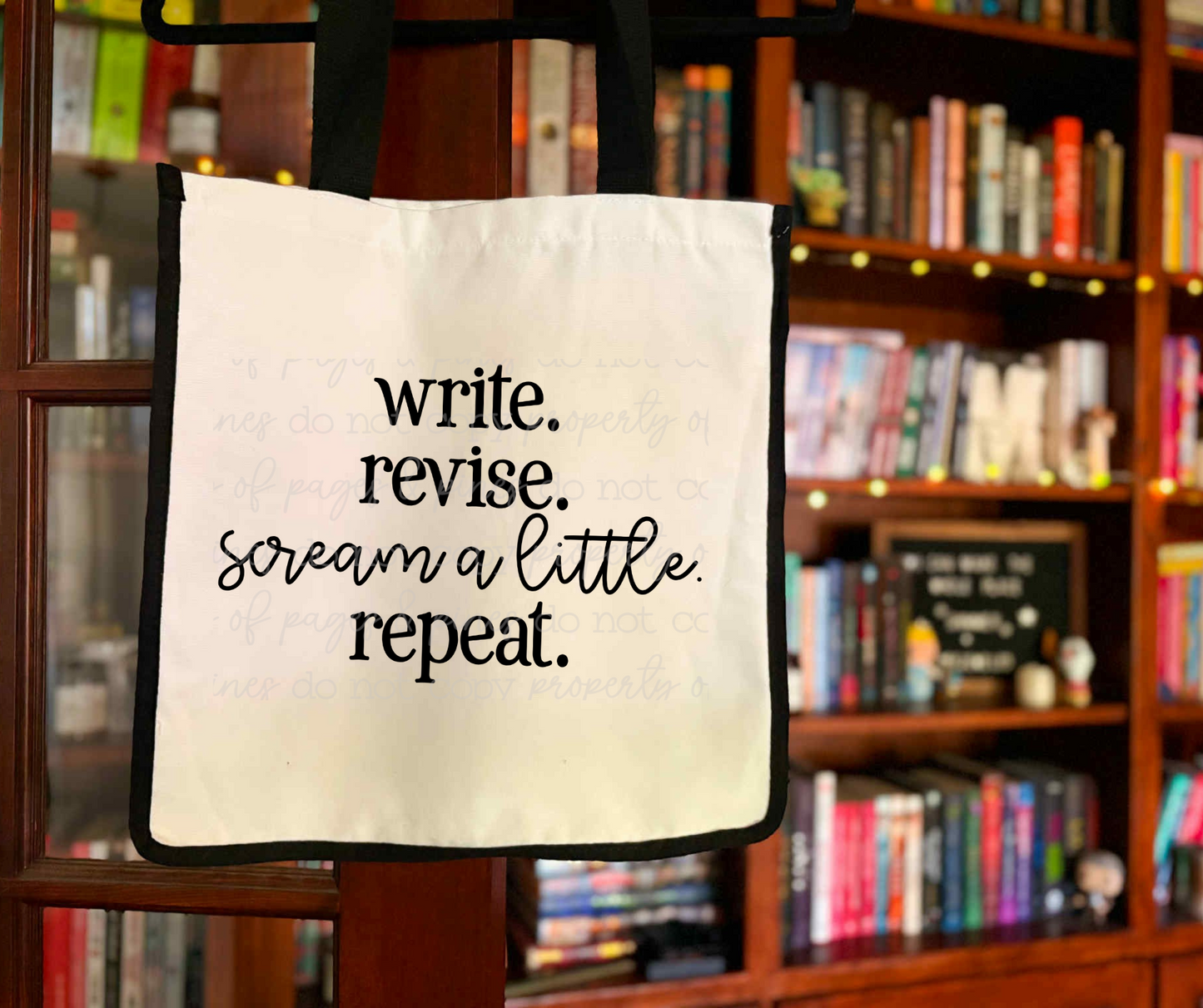 Read Revise Scream A Little & Repeat Tote Bag