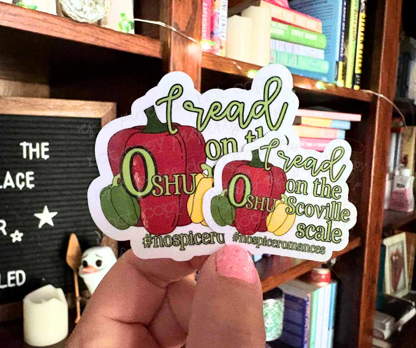 I Read 0 SHU on the Scoville Scale (sticker)
