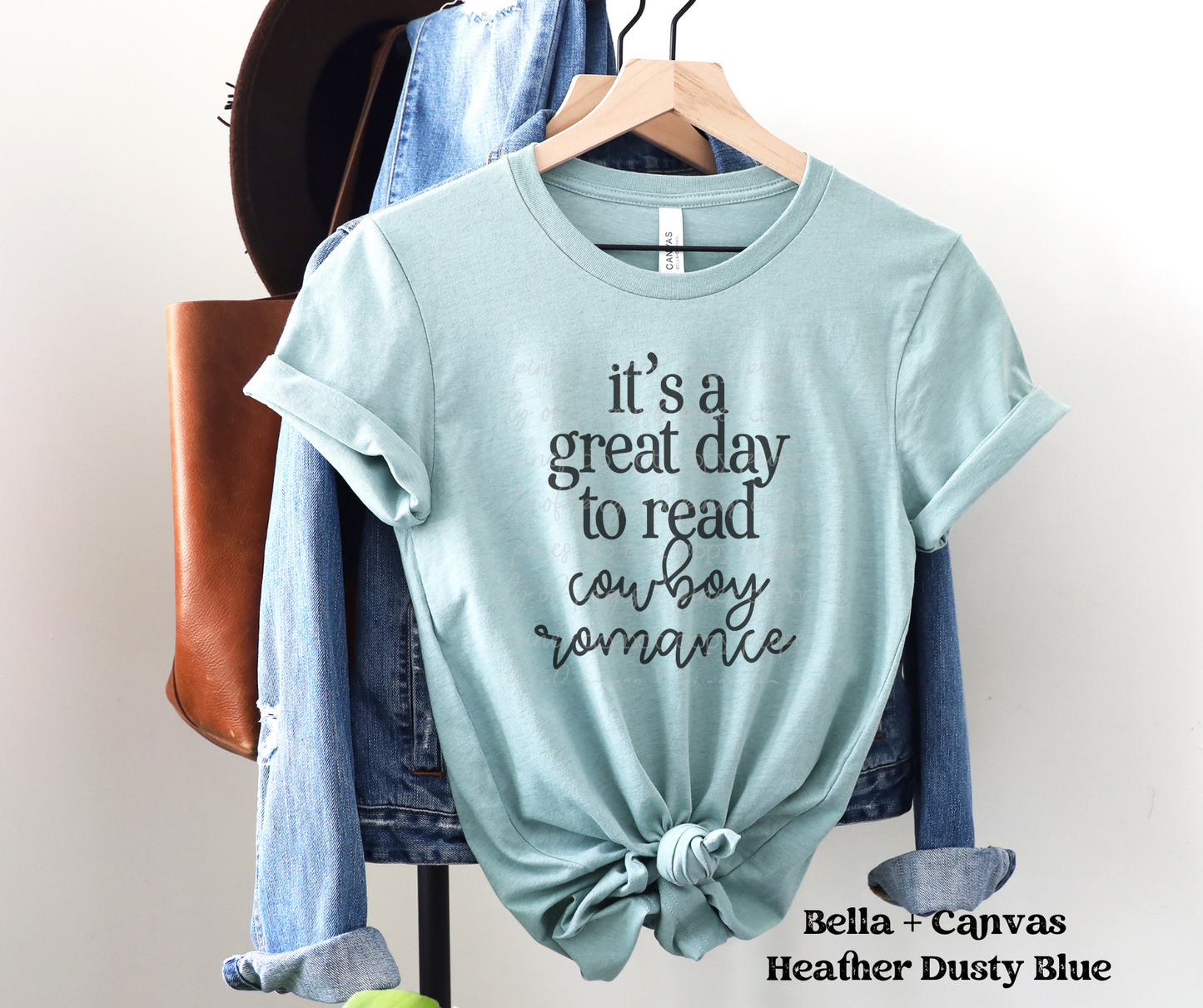 It's a Great Day to Read Cowboy Romance (Bella + Canvas)
