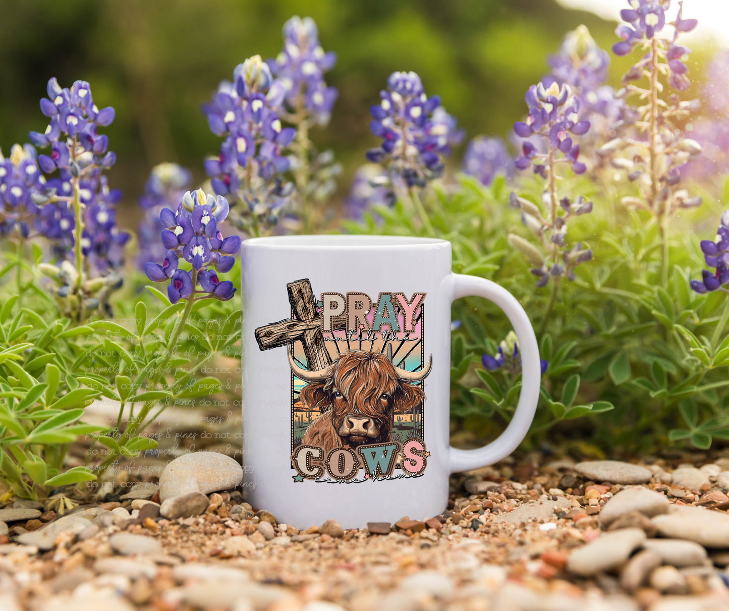 Pray Until the Cows Come Home (mug)