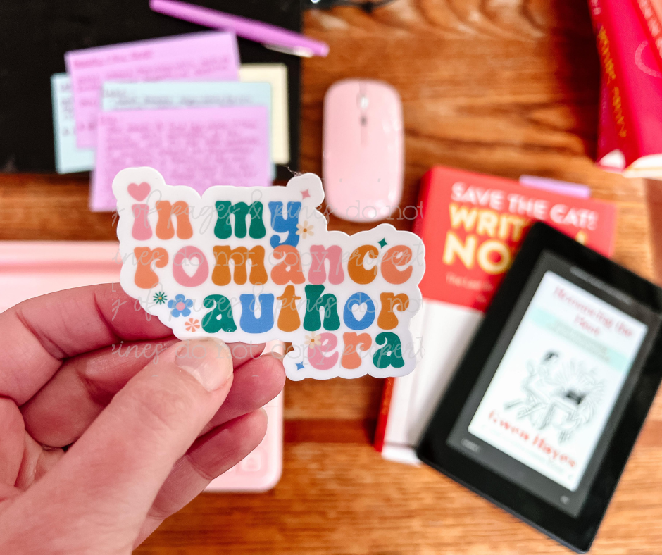 In My Romance Author Era (retro sticker)
