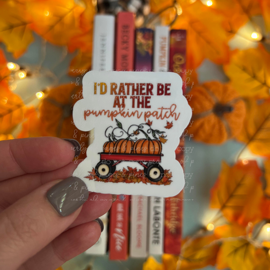 I'd Rather Be At the Pumpkin Patch