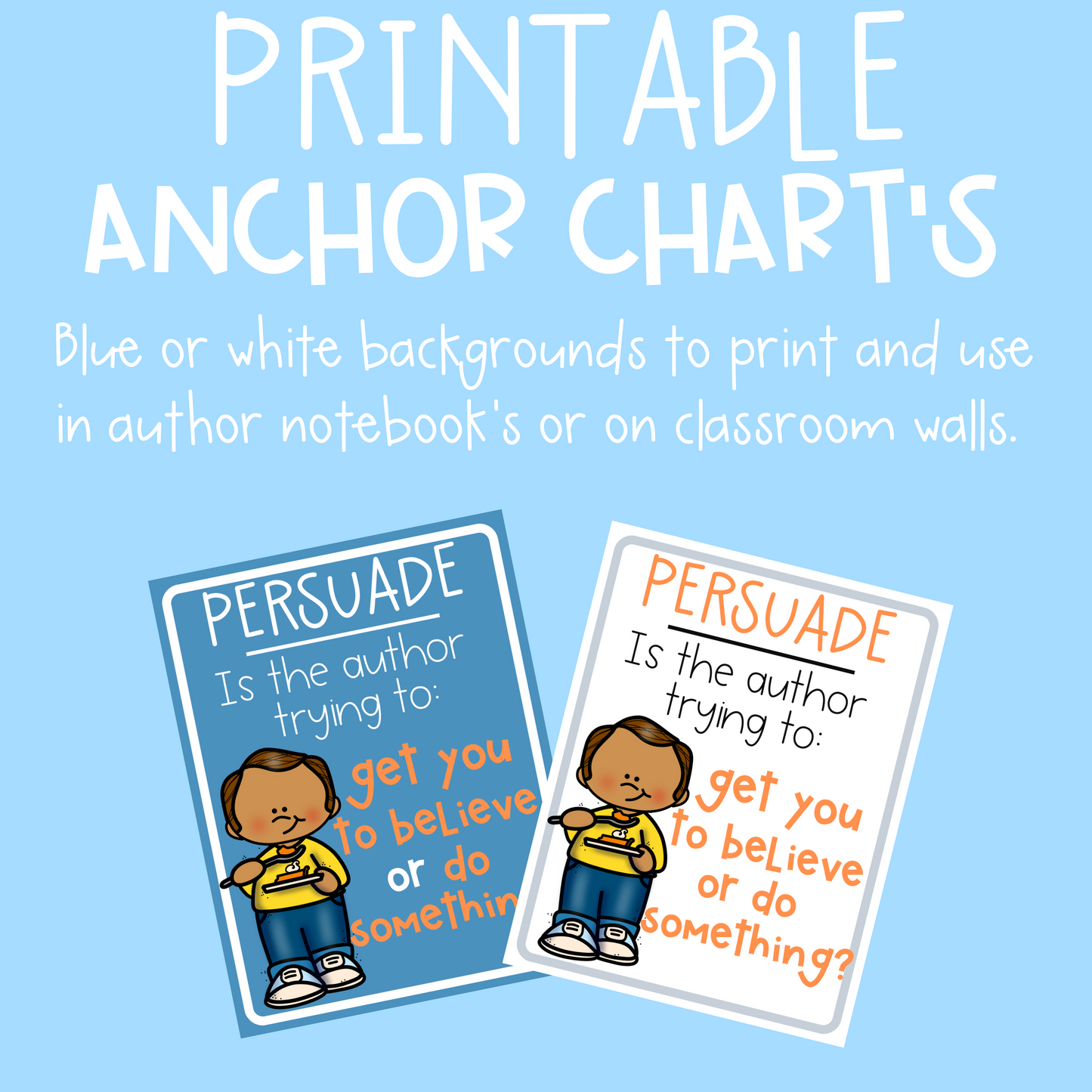 Author's Purpose Anchor Charts
