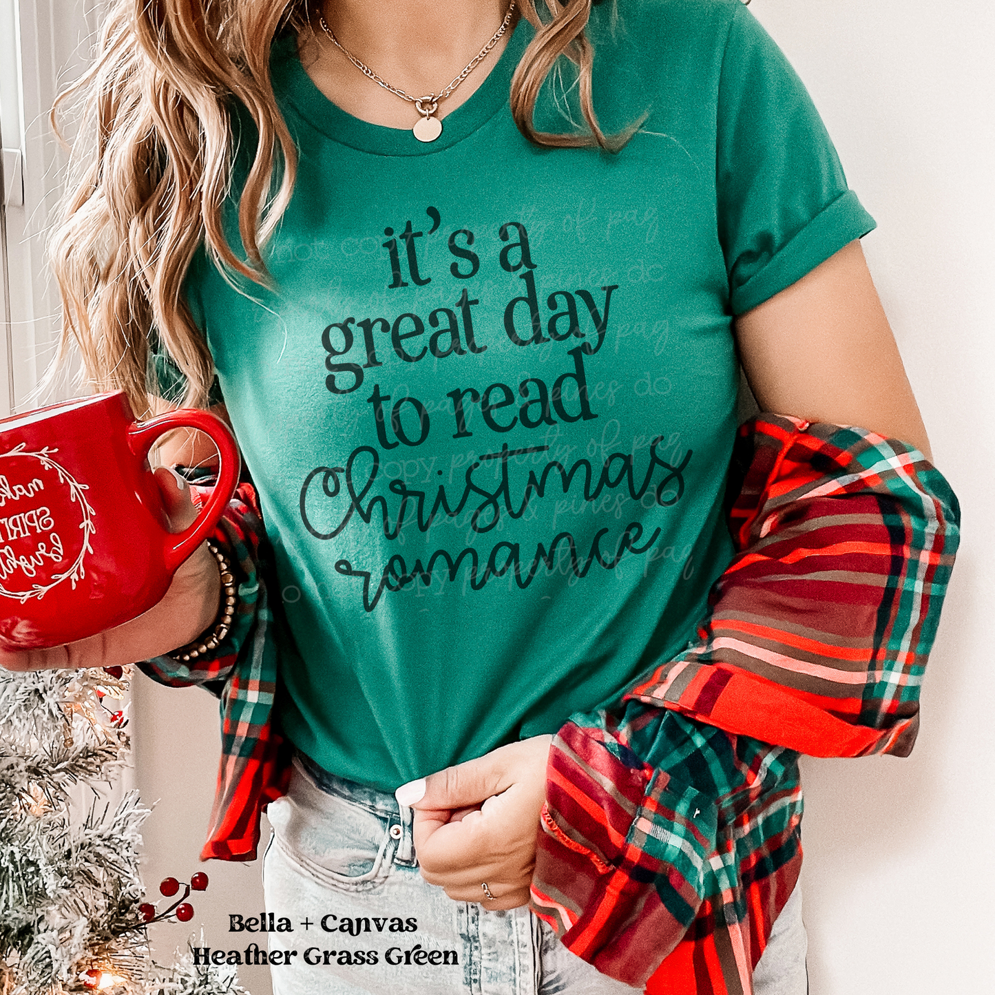 It's a Great Day to Read Christmas Romance (Bella + Canvas)