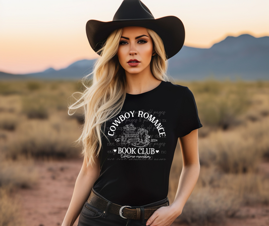 Cowboy Romance Book Club (white design)