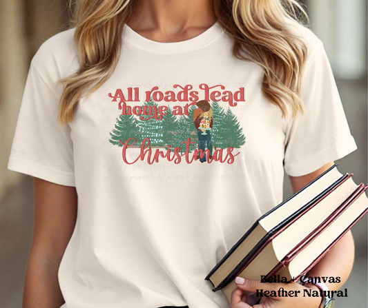 All Roads Lead Home at Christmas (Bella + Canvas)