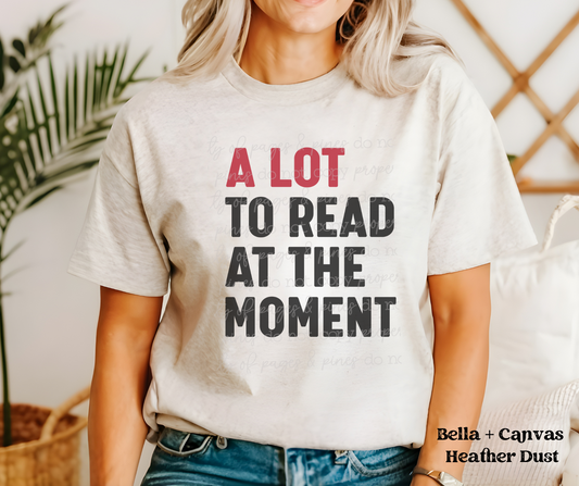 A Lot to Read at the Moment (Bella + Canvas)