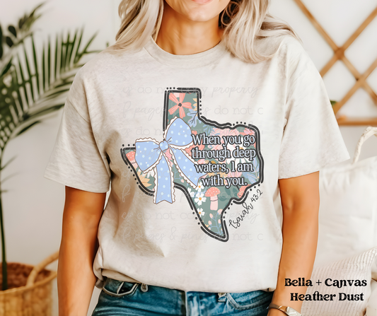Texas--Isaiah 43:2 (Bella + Canvas)