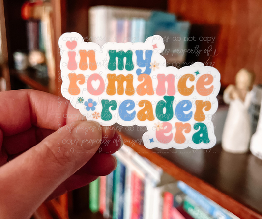 In My Romance Reader Era (retro sticker)