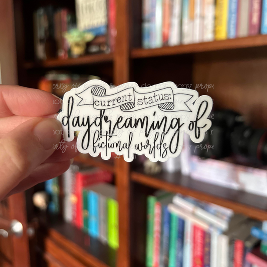 Daydreaming of Fictional Worlds (sticker)