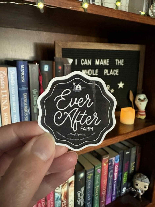 Ever After Farm Black Logo Sticker