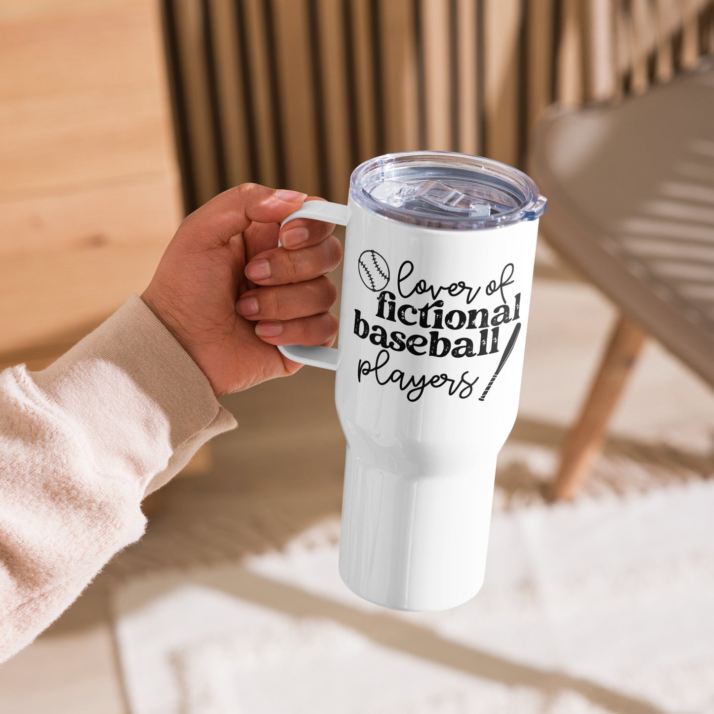 Lover of Fictional Baseball Players (travel mug)