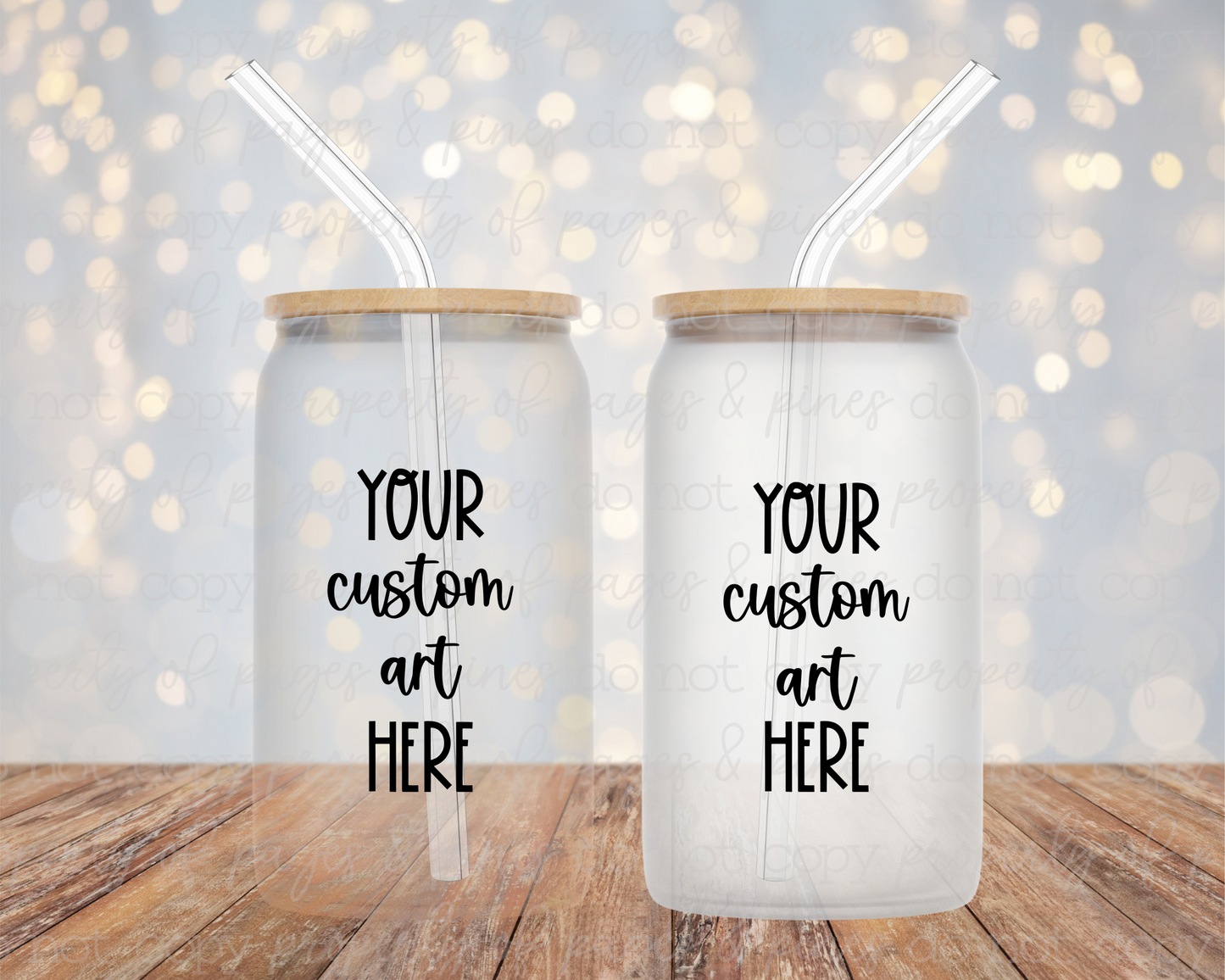 CUSTOM BOOKISH QUOTE ON ICED COFFEE CUP
