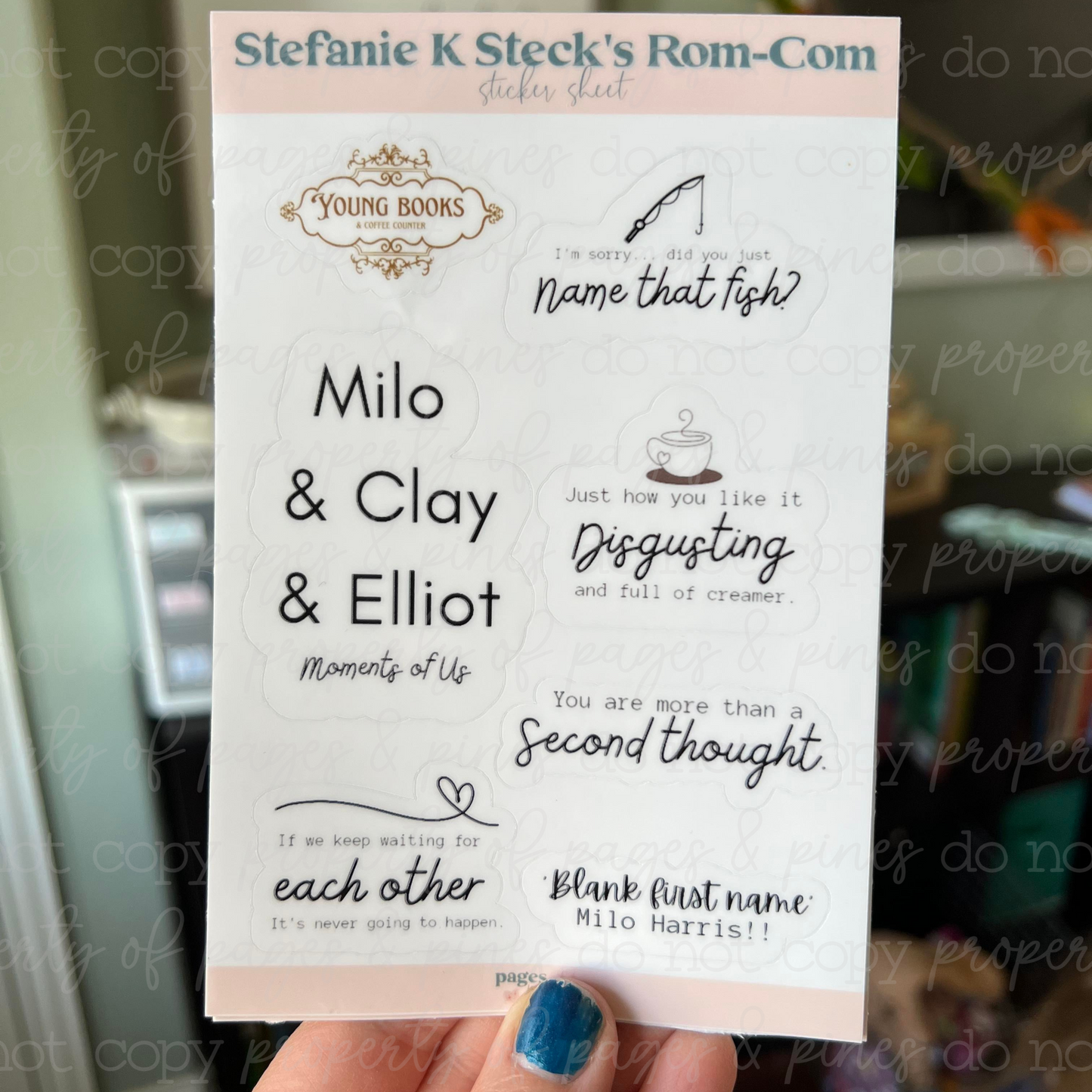 Stefanie K Steck Sticker Sheet--Quotes